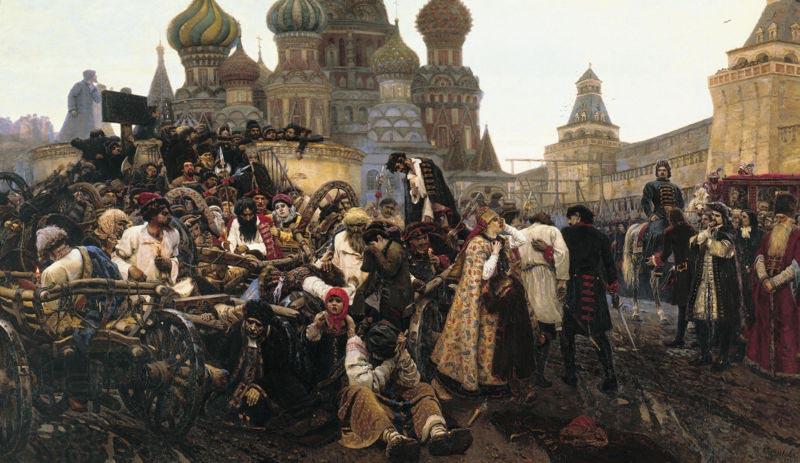 Vasily Surikov Morning of Streltzi execution China oil painting art